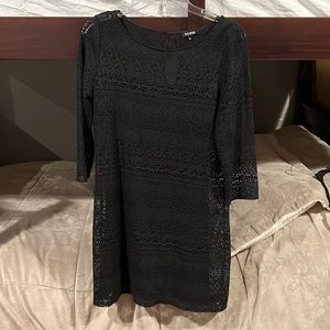 Black Long Sleeve Lace Dress
